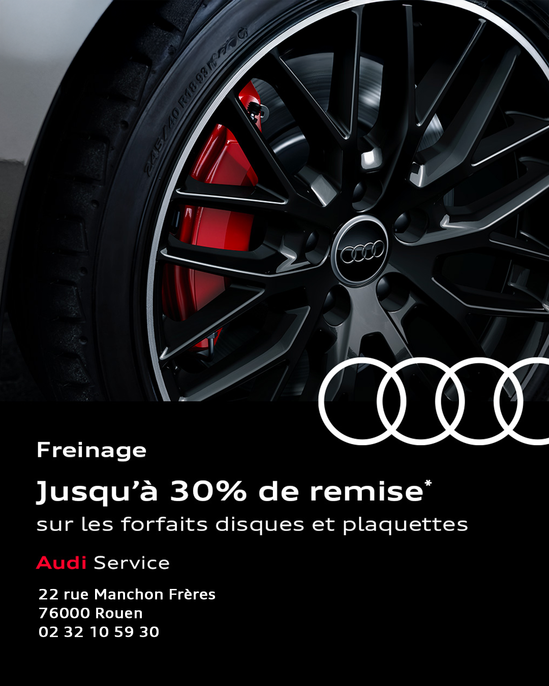 AUDI FREINAGE
