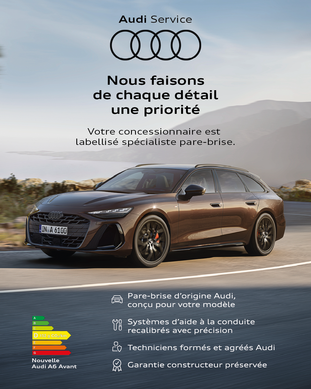 AUDI PARE-BRISE